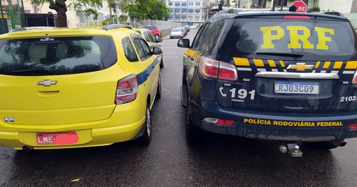 Photo of PRF intercepta táxi com placa adulterada no Rio de Janeiro  BNRJ